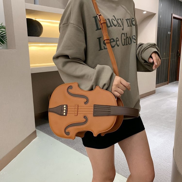 バイオリン デザイン 可愛い ショルダー バッグ ユニック ミニ リュック 2Way バッグ