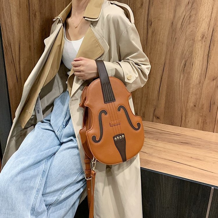 バイオリン デザイン 可愛い ショルダー バッグ ユニック ミニ リュック 2Way バッグ