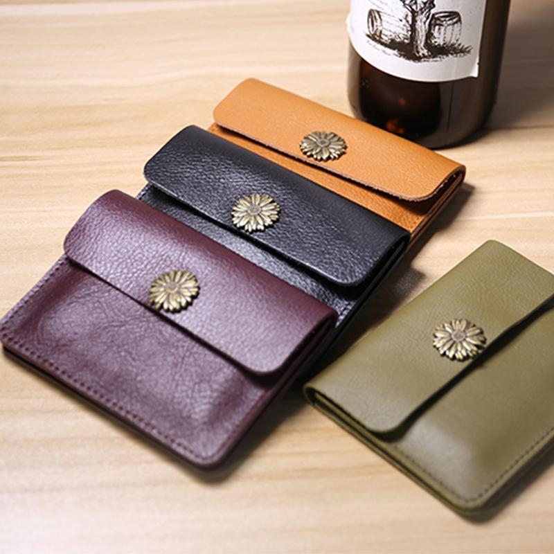 緑のケース財布 本革 カードケース 小さい財布 ウォレット