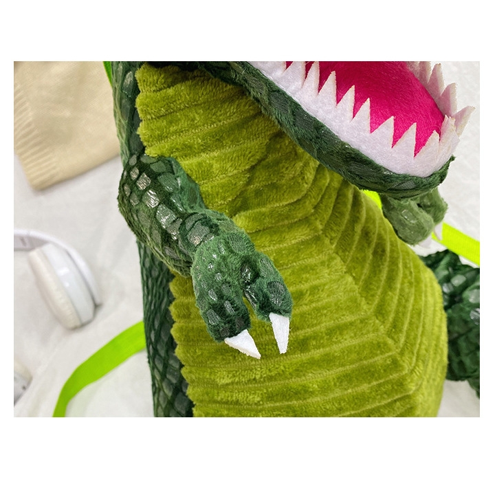 グリーン 恐竜 模様 可愛い リュック バックパック