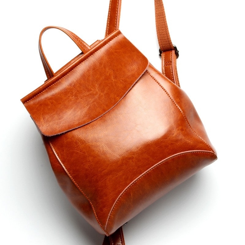 ブルー 本革製 レディースリュック レザーバックパック 通学用バッグ 旅行リュック 女性用 鞄 ビジネスリュック