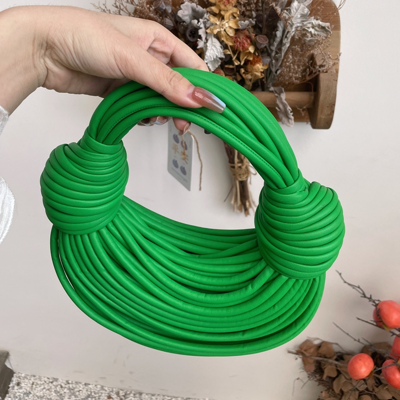 グリーン ロープ デザイン ワンハンドル ハンドバッグ