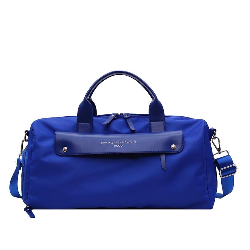 ファッション ブルー 大容量の運動バッグ 防水 ボストン バッグ 旅行バッグ 男女兼用